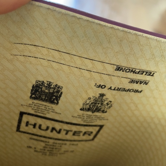 Hunter Purple Wellington Classic Rain Boot 6/7 - Picture 4 of 5